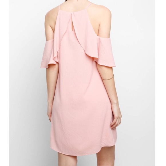 Cold Shoulder Ruffle Dress - Picture 4 of 8